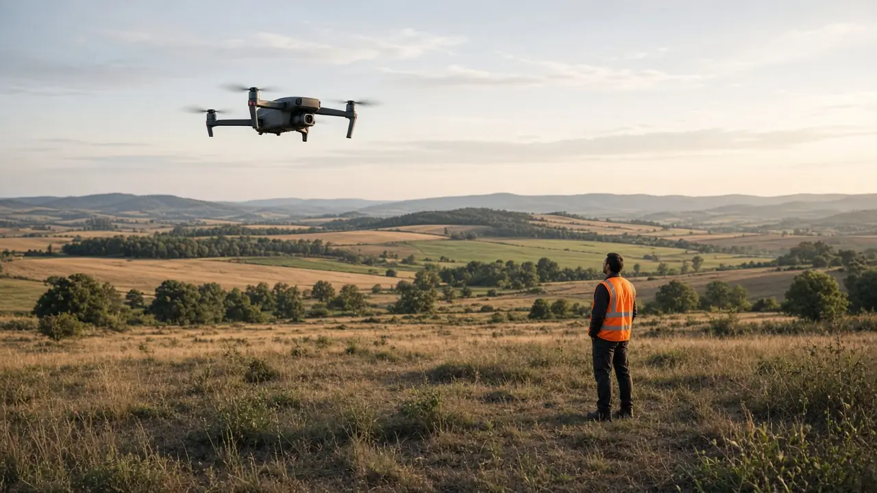 Haritalama drone’u ile açık arazide uçuş